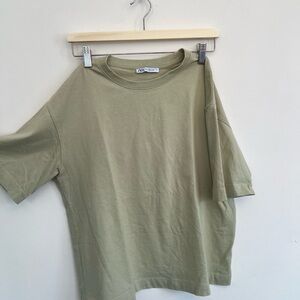 Zara Apple Green Tee